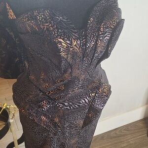 Abyss By Abby Black Sweetheart Strapless Gown